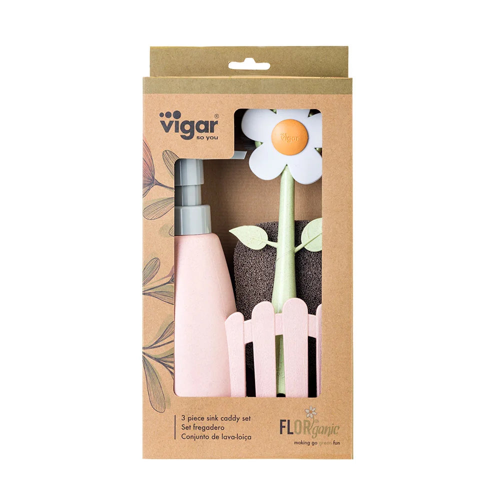 Florganic Sink Caddy Set + Dispenser