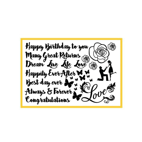 Silho Cake Calligraphy Celebration Mould