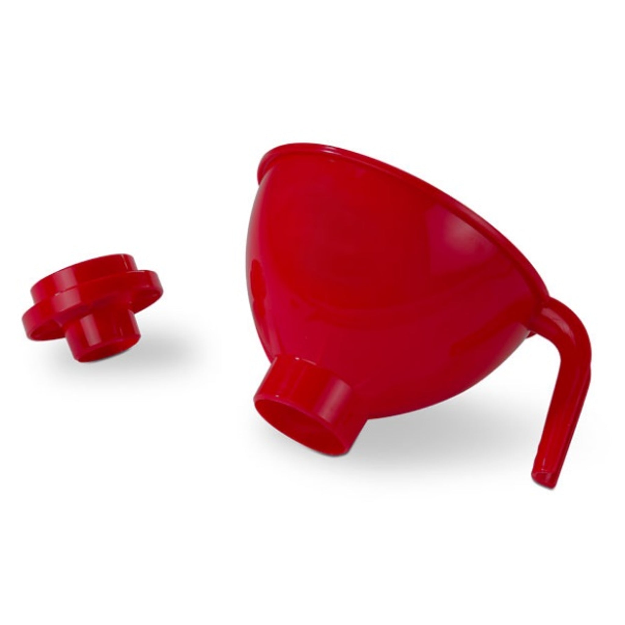 Rigamonti Red Plastic Canning Funnel with Reducer
