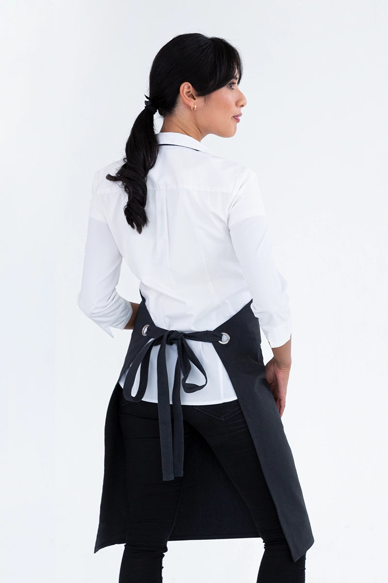 Aussie Chef Cantine Bib Apron - Dark Grey