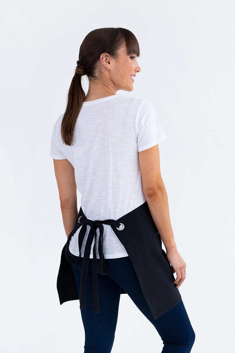 Aussie Chef Cantine Waist Apron - Black