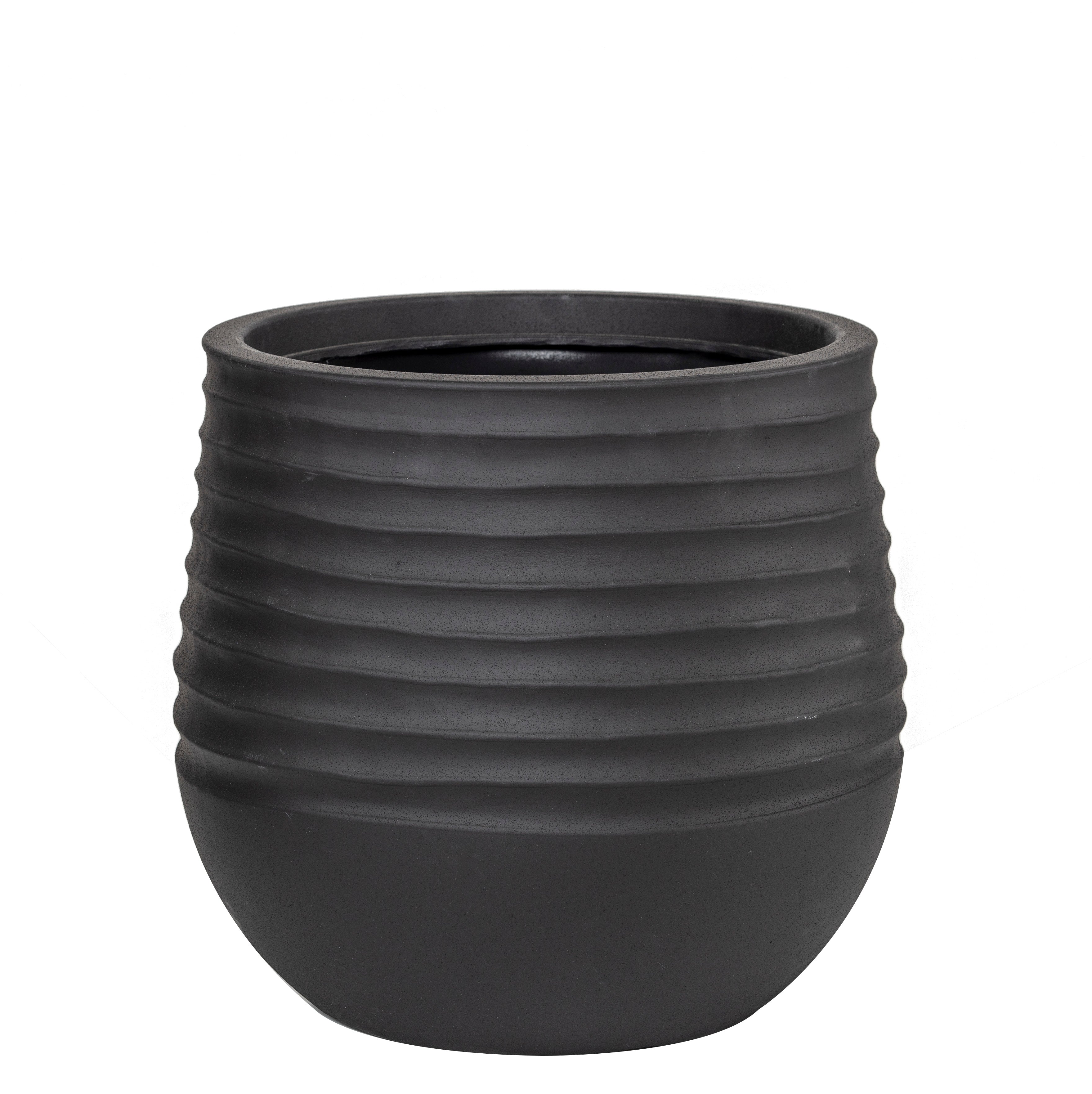 Rogue Ryker Stonelite Planter Black 40 x 37cm