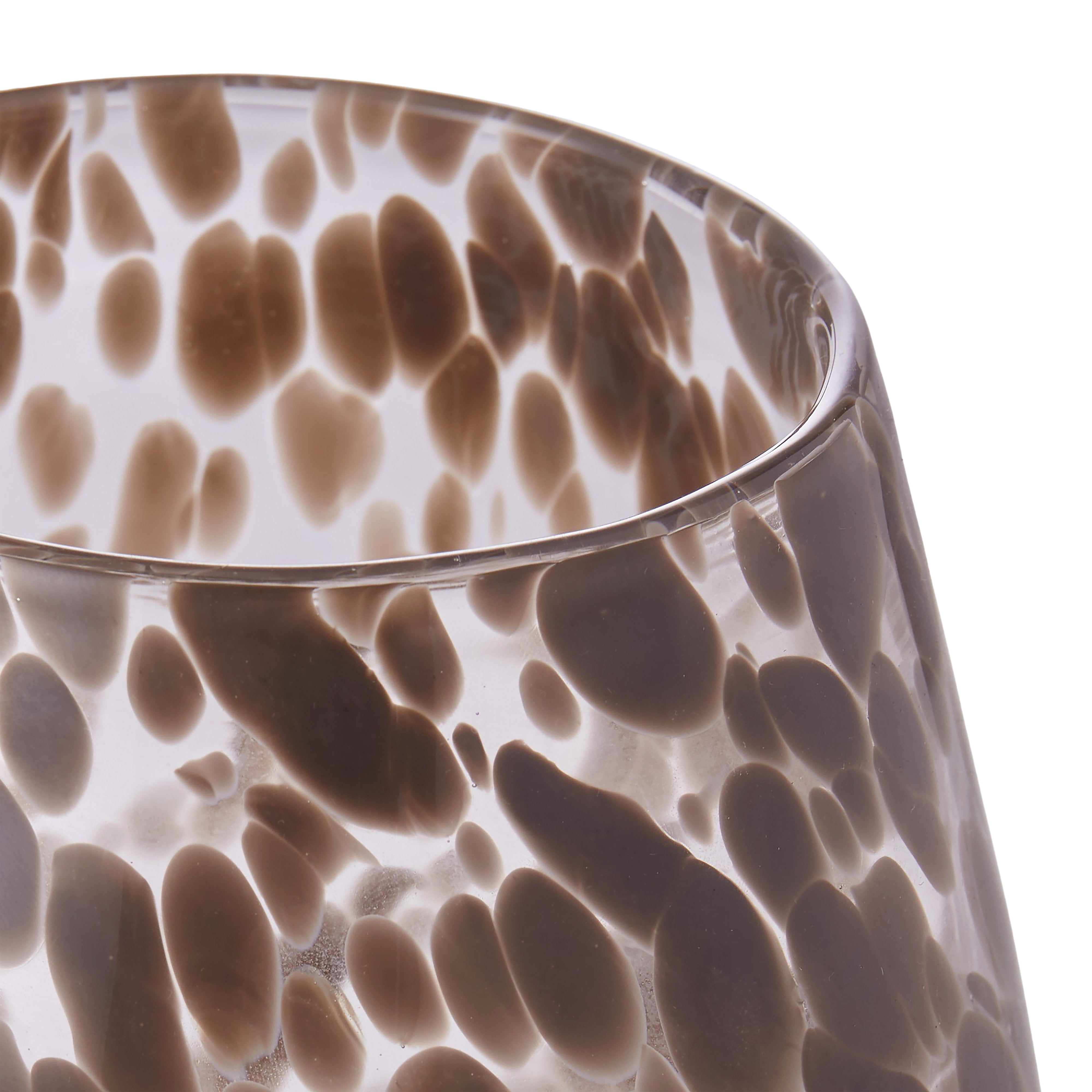 Amalfi Glass Vase Taupe