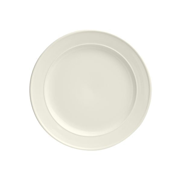 Duraceram Astra Round Plate - Double Ridge (280mm Ø - Ivory)