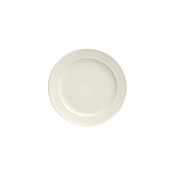 Duraceram Astra Round Plate - Double Ridge (162mm Ø - Ivory)