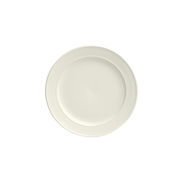 Duraceram Astra Round Plate - Double Ridge (203mm Ø - Ivory)