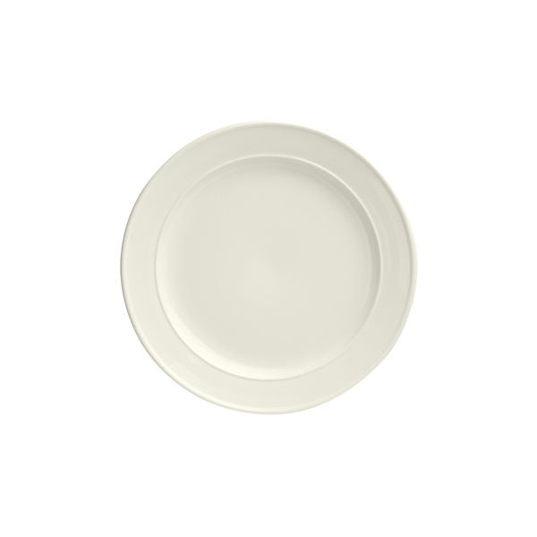 Duraceram Astra Round Plate - Double Ridge (230mm Ø - Ivory)