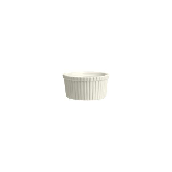 Duraceram Ivory Souffle Dish - Ribbed (93mm Ø)