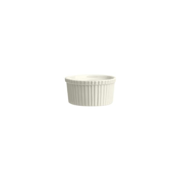 Duraceram Ivory Souffle Dish - Ribbed (130mm Ø)