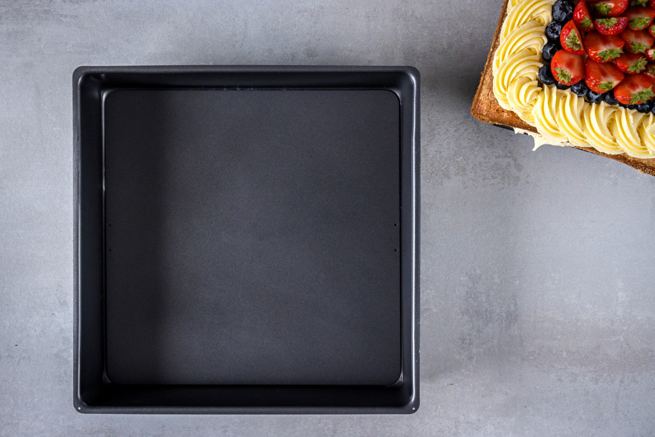 MasterCraft Non Stick Loose Base Deep Square Cake Pan 30cm