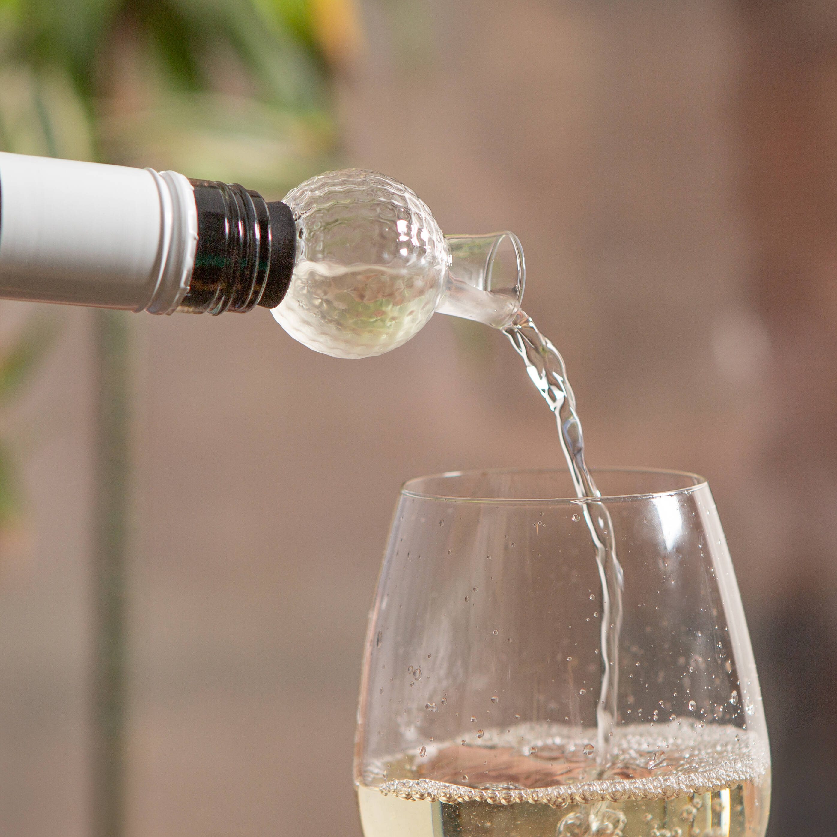 Kikkerland Golf Wine Aerator Clear