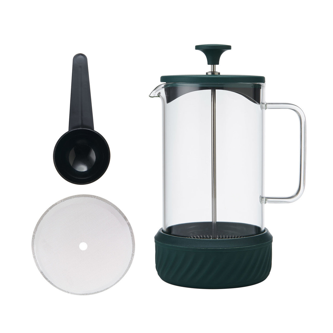La Cafetière Zero Glass Cafetière 8 Cup / 1L (Green)