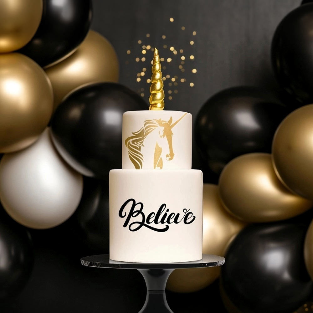 Silho Cake Believe Stencil