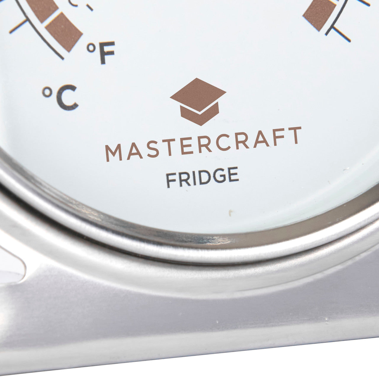 MasterCraft Deluxe Stainless Steel Fridge Thermometer 10cm
