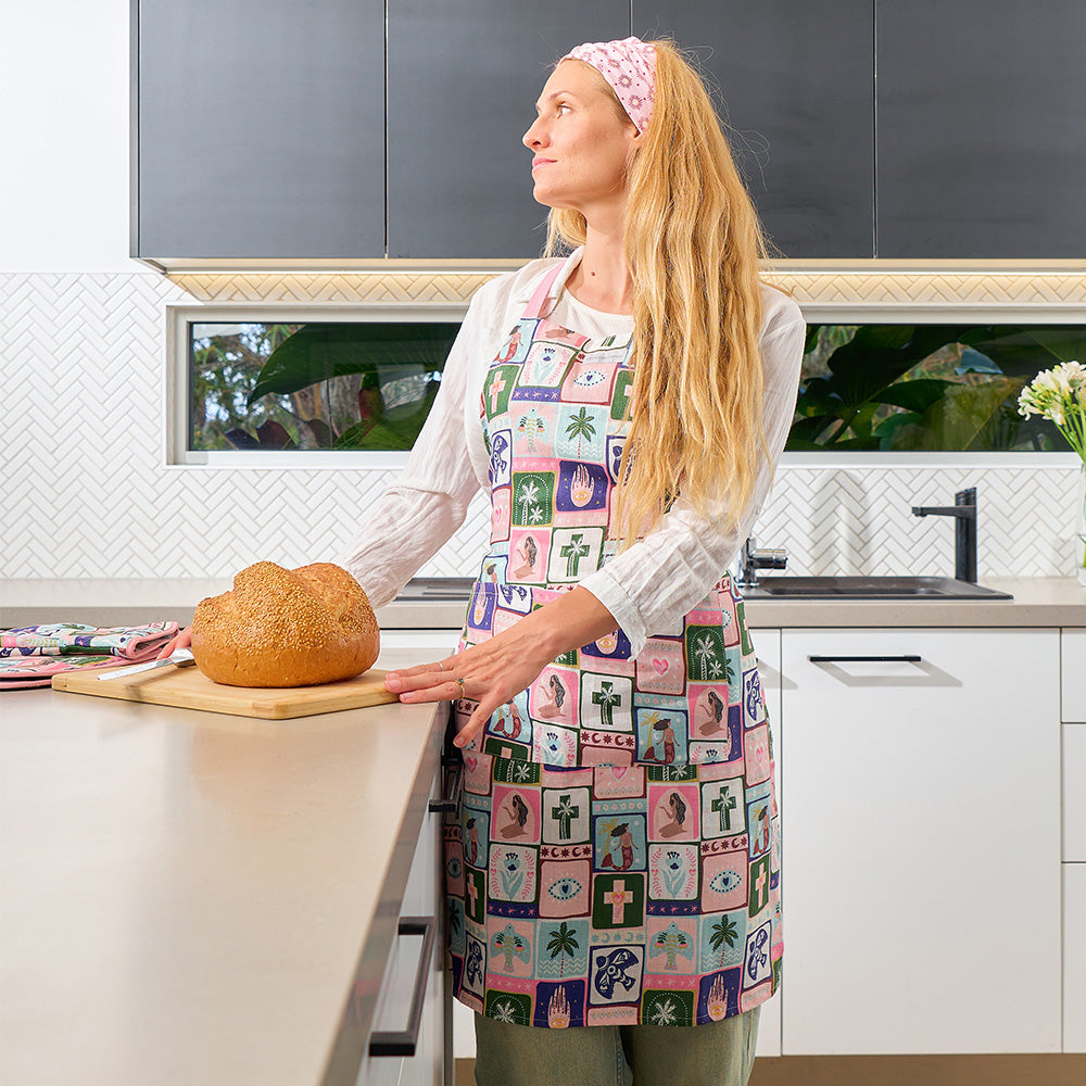 Annabel Trends Linen Apron Celestial Dreams