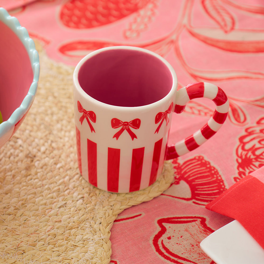 Annabel Trends Ceramic Mug Bow & Stripe