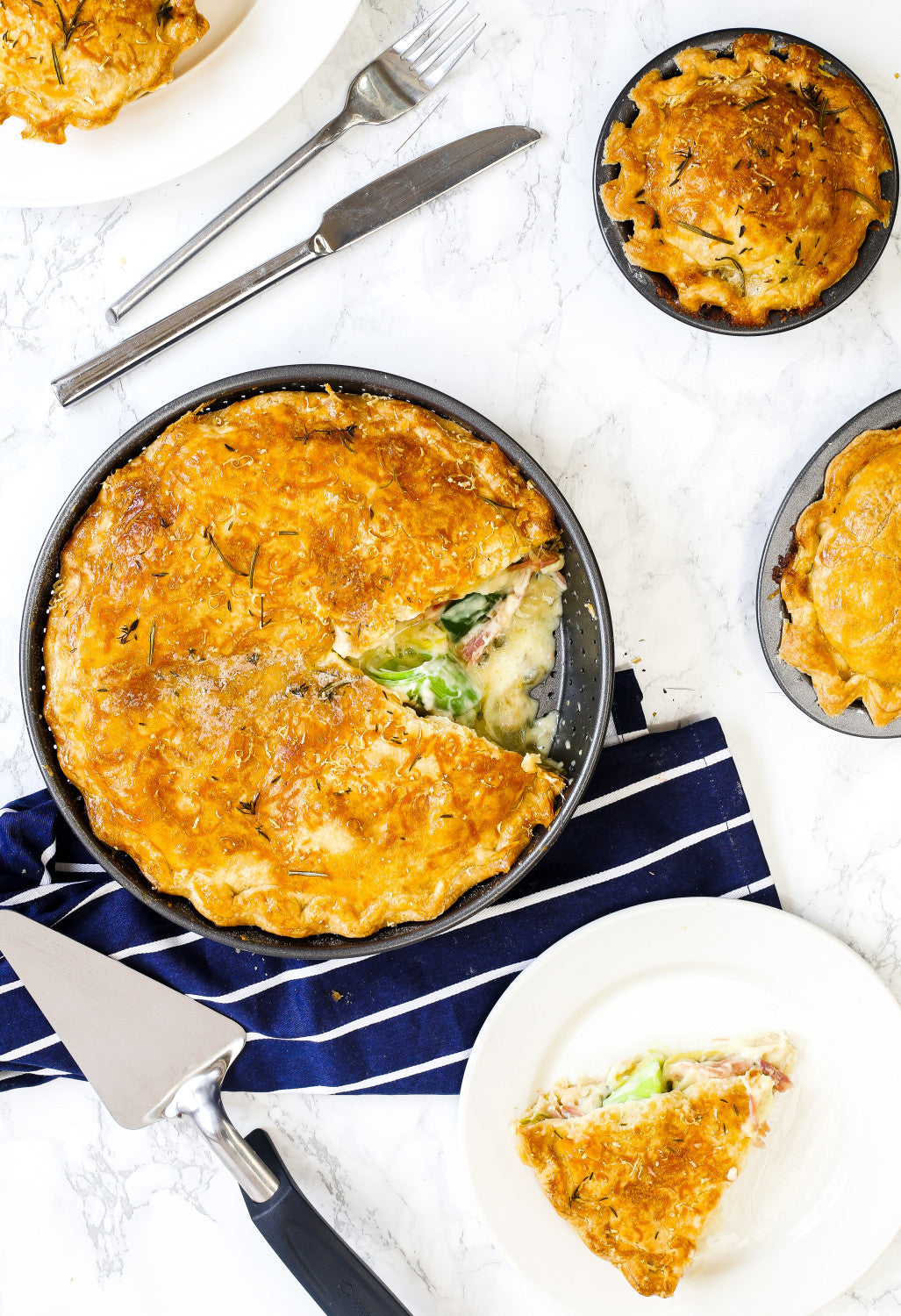MasterCraft Crusty Bake Non Stick Deep Pie & Tart Tin 23cm