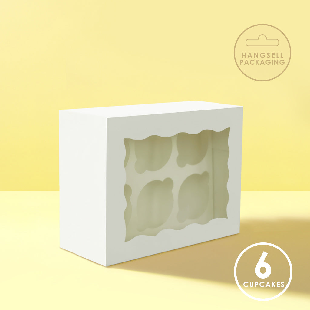 Papyrus Cupcake Box with PVC Window 6 Cupcake Hangsell