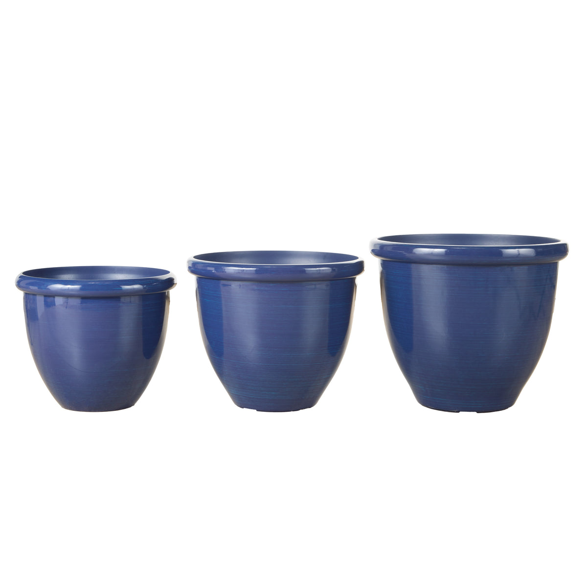 Rogue Milan Glaze Look Planter 3pcs Set Blue