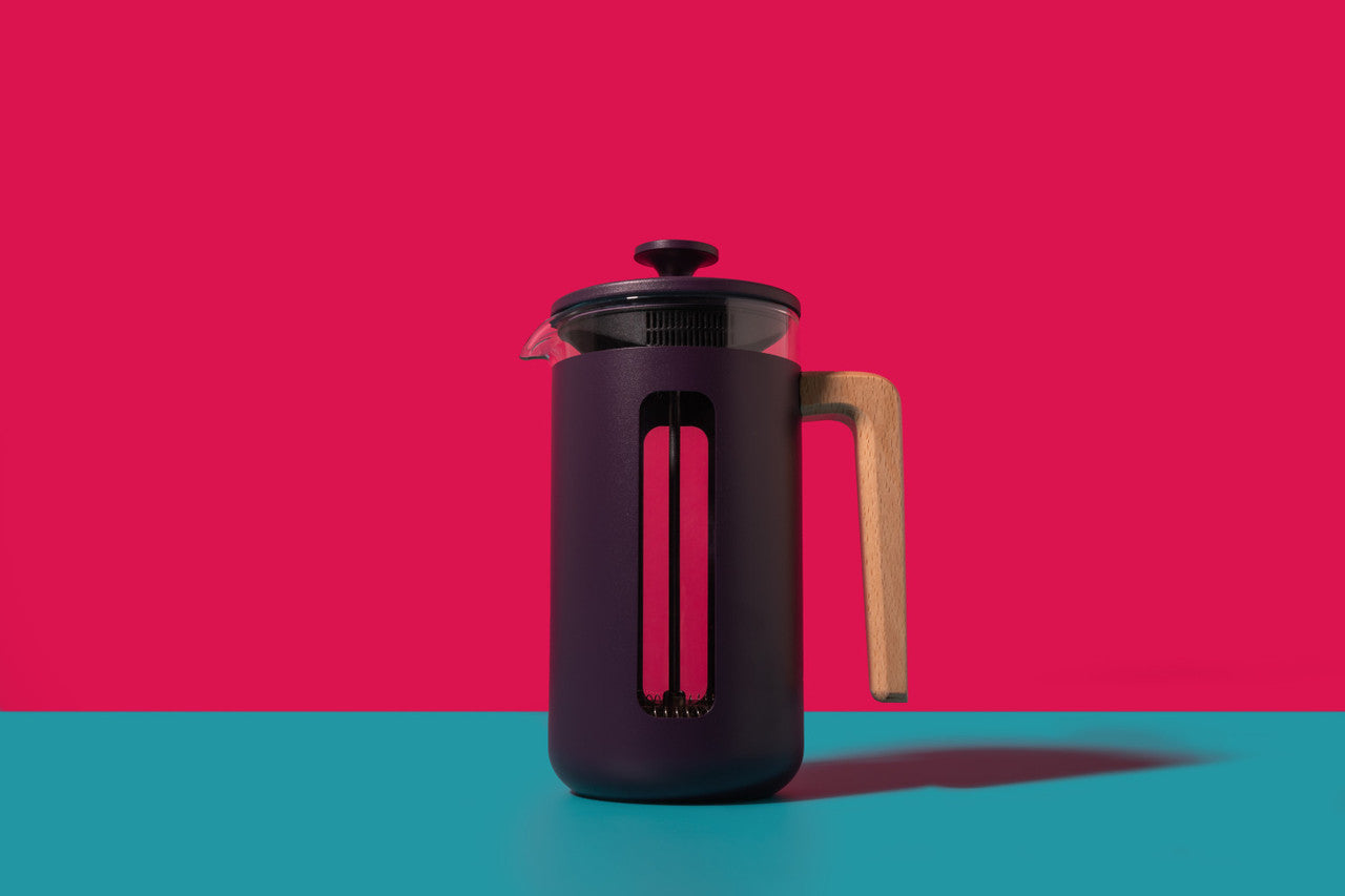 La Cafetière Pisa Stainless Steel Cafetière 8 Cup / 1L (Purple)