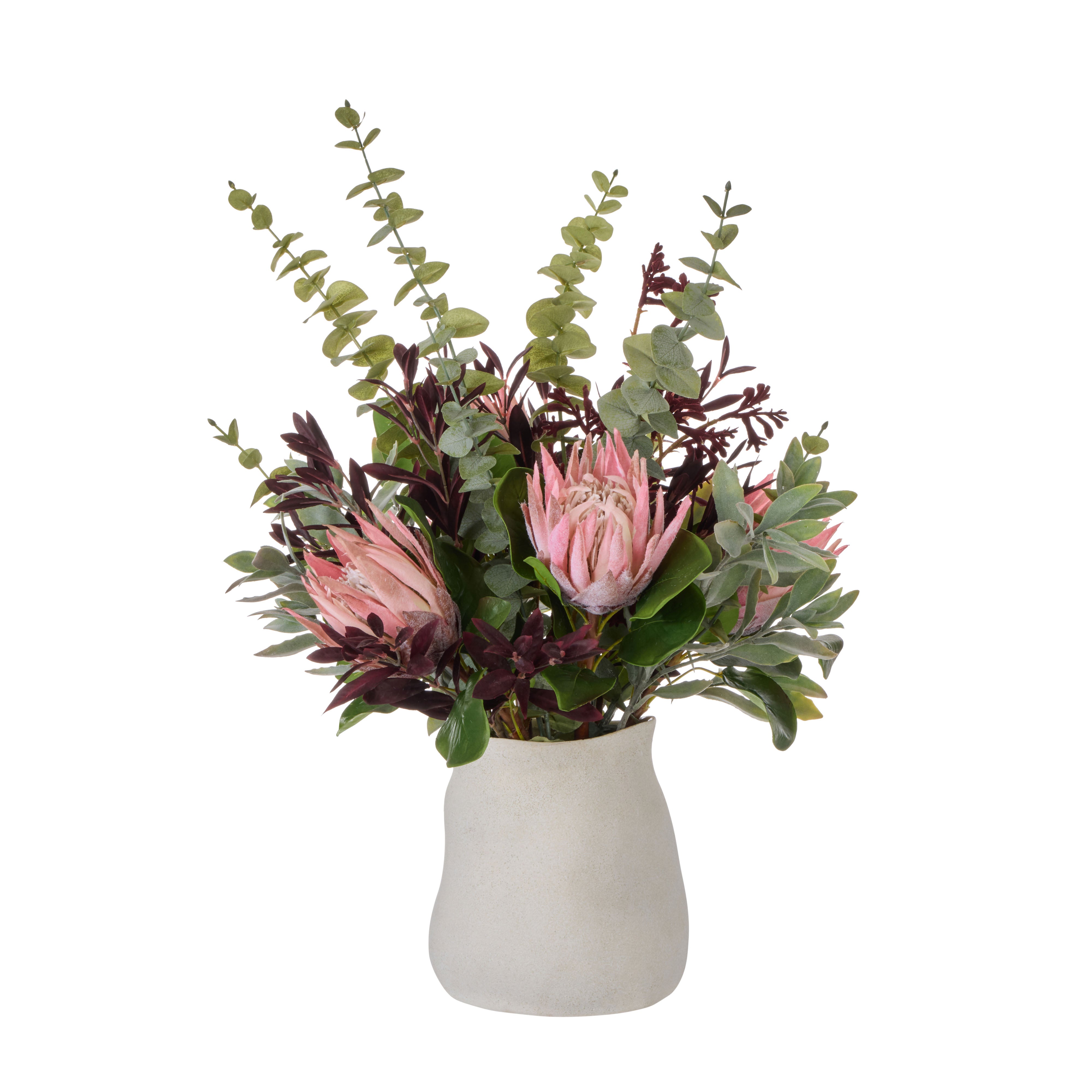 Rogue Protea Kangaroo Paw - Maliah Pink & Burgundy 75cm