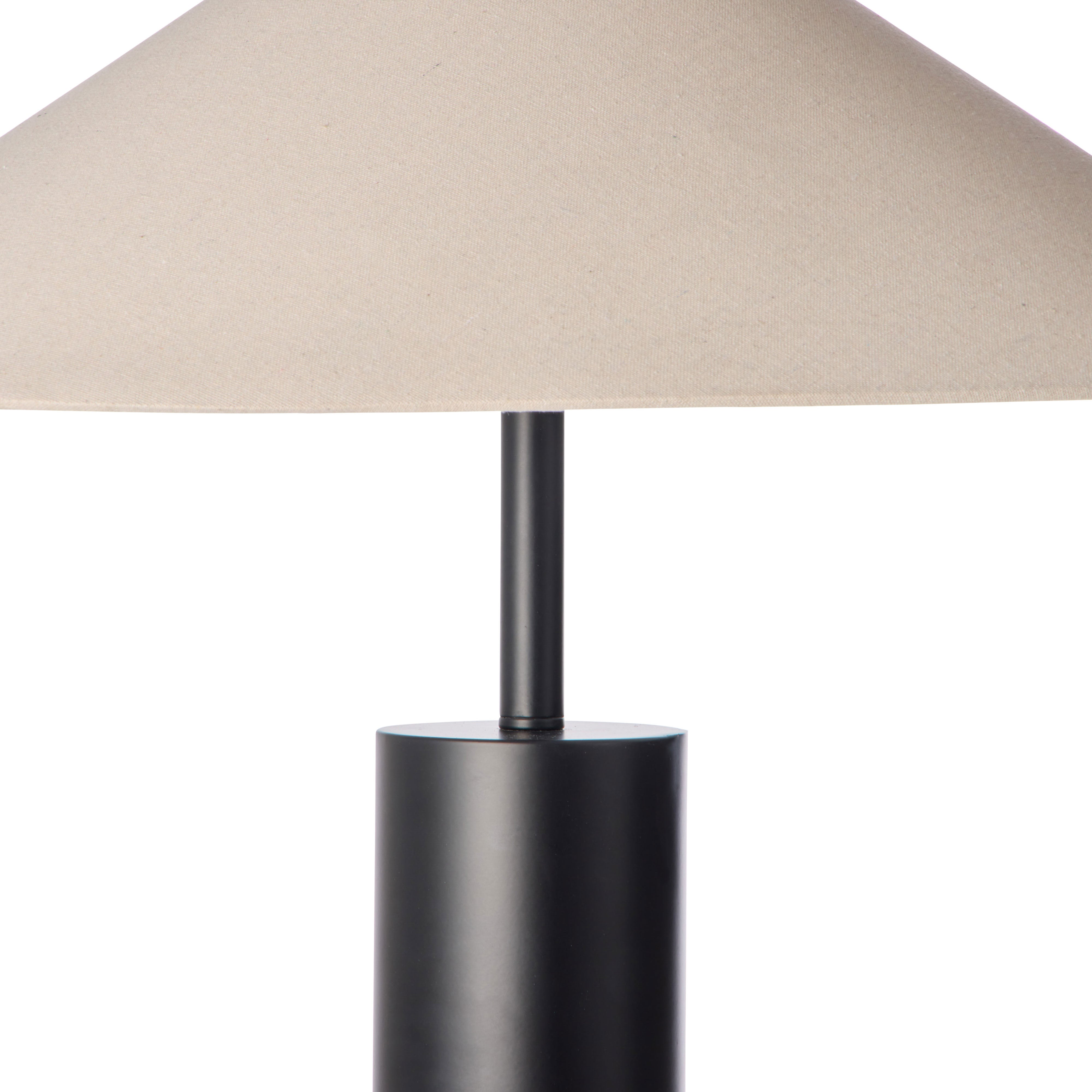 Amalfi Elan Floor Lamp Black & Natural