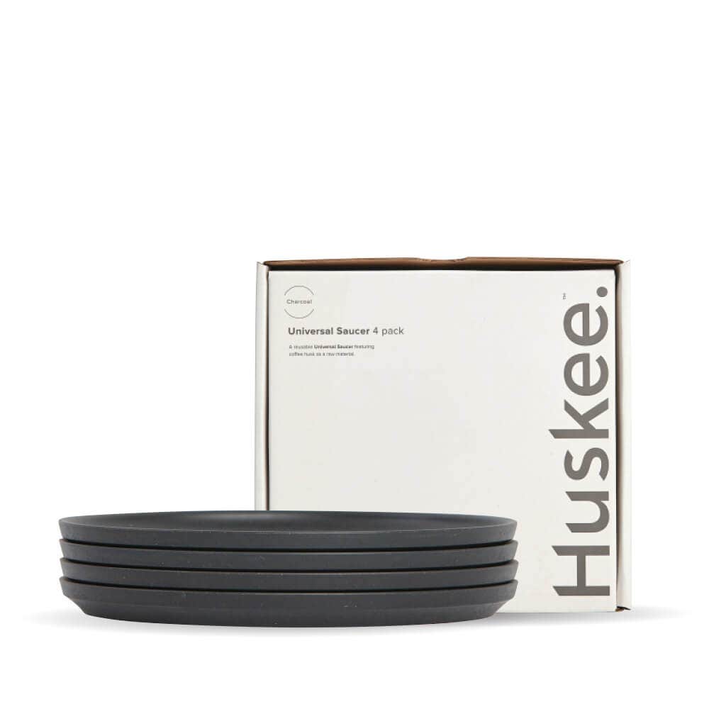 Huskee Charcoal Cup Classic Saucer 4-Pack (x12)