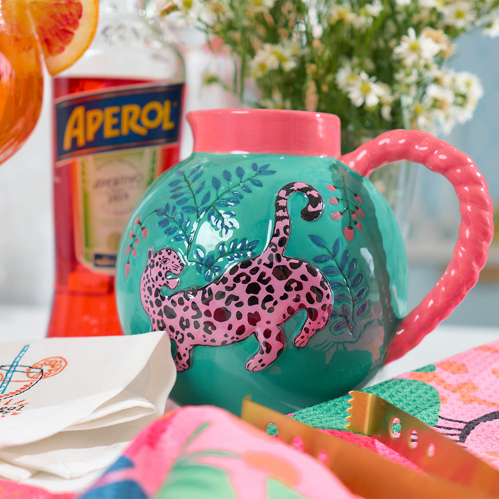 Annabel Trends Ceramic Jug Cheetah