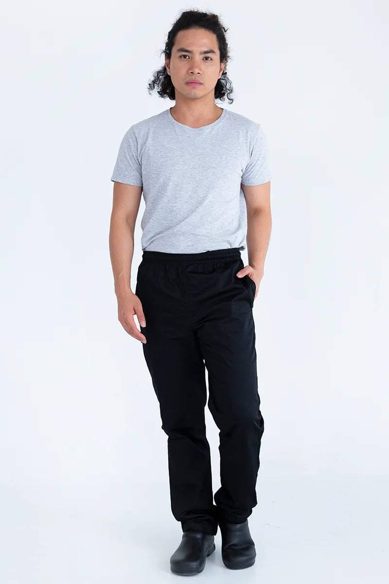 Aussie Chef Black Drawstring Pants - XS