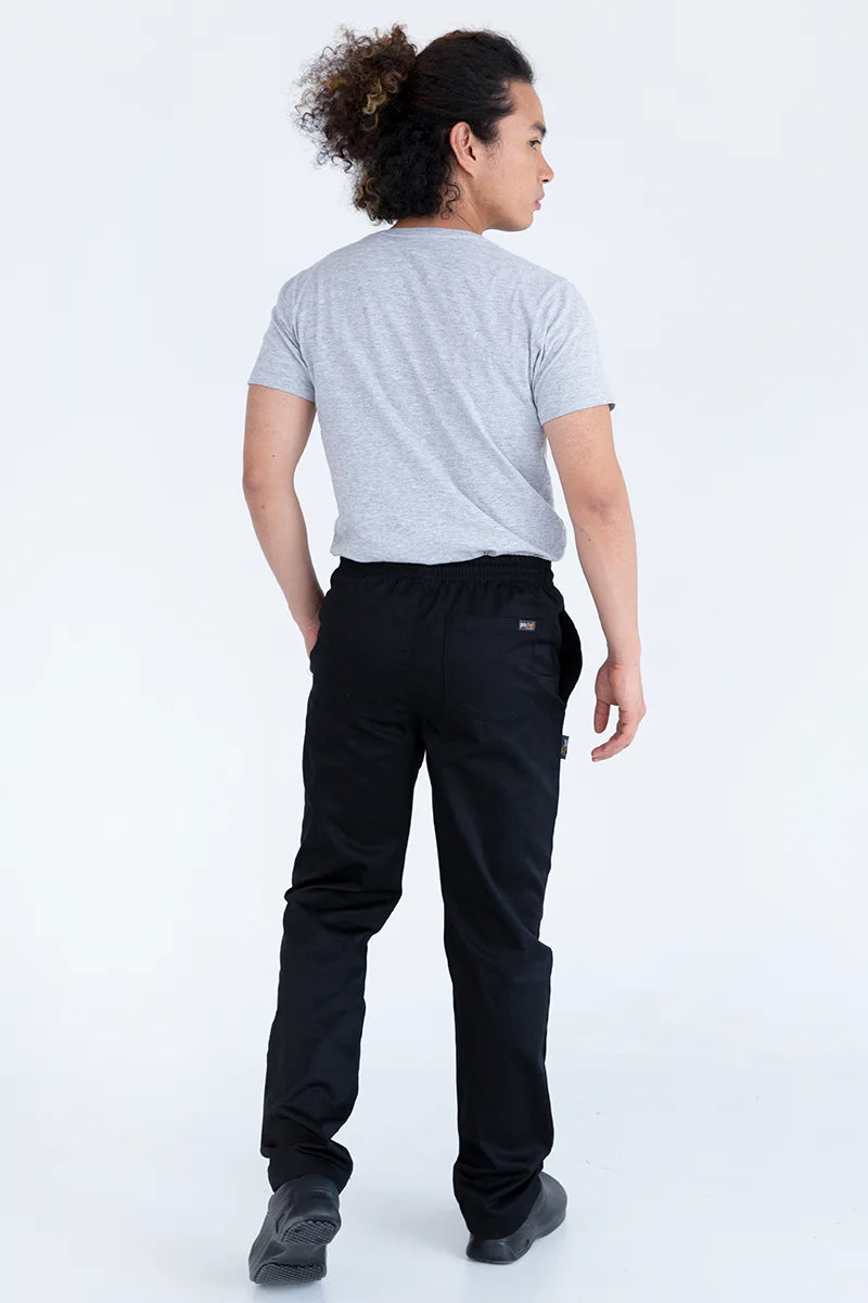 Aussie Chef Black Drawstring Pants - L