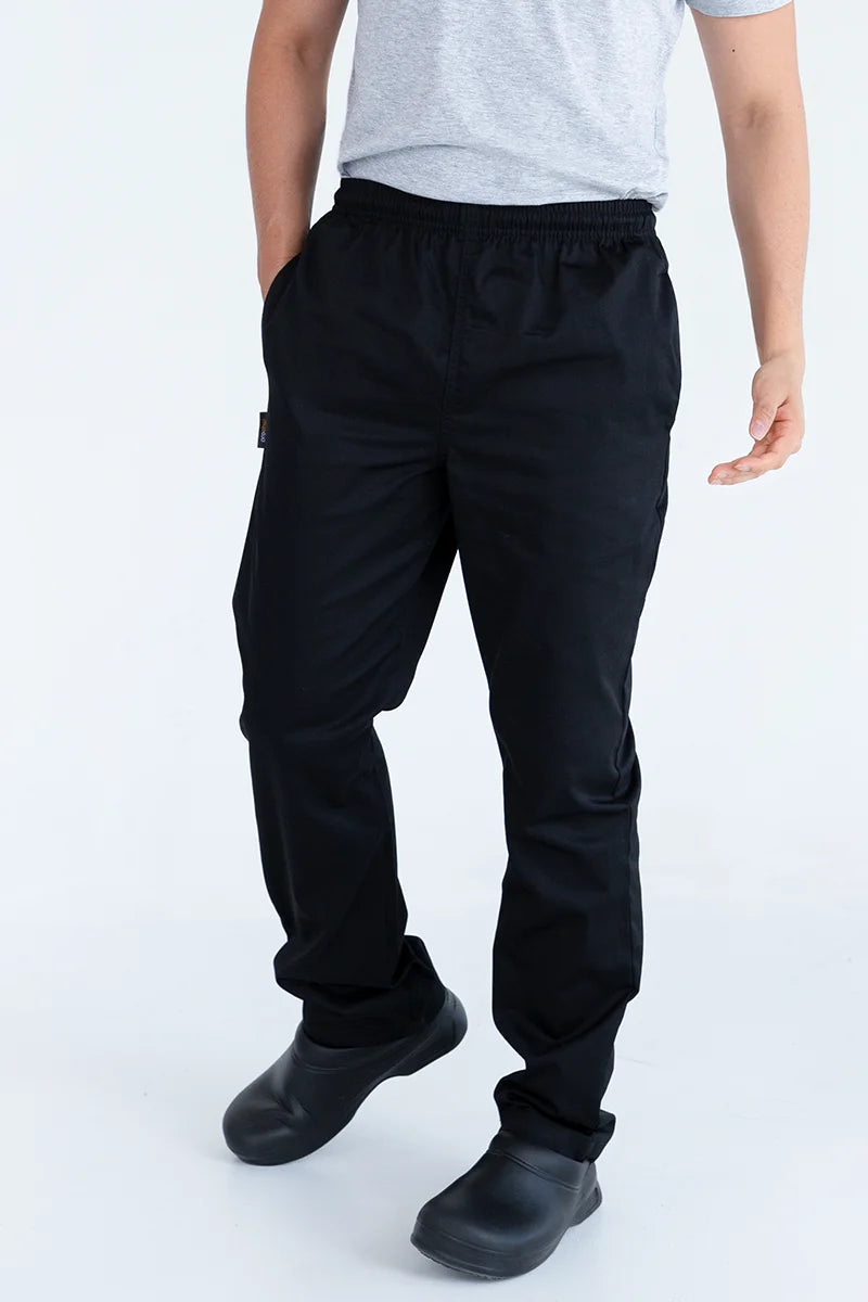 Aussie Chef Black Drawstring Pants - S