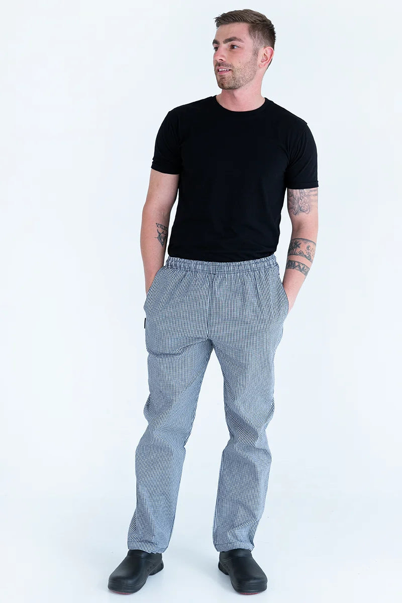 Aussie Chef Traditional Check Pants - L