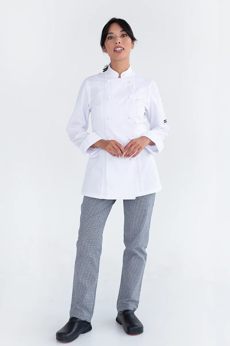 Aussie Chef Womens Traditional Check Pants - Size 14