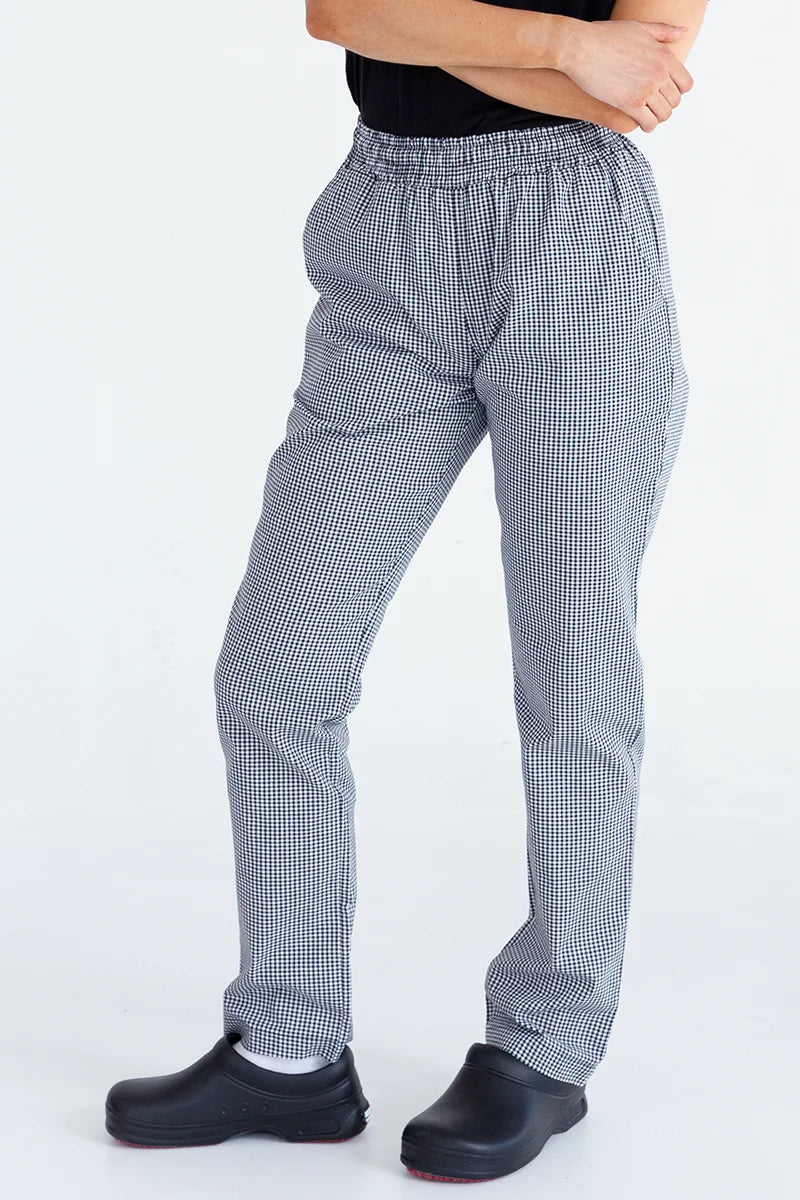 Aussie Chef Womens Traditional Check Pants - Size 8