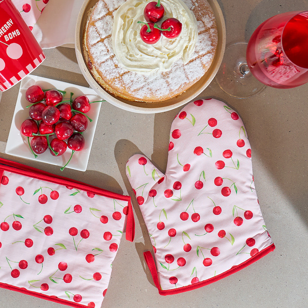 Annabel Trends Cotton Oven Mitt Single Cherrylicious