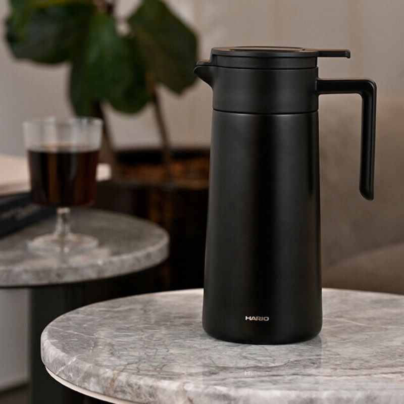 Hario Double Walled Thermal Pot 800ml - Black