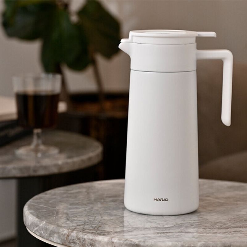 Hario Double Walled Thermal Pot 800ml - White