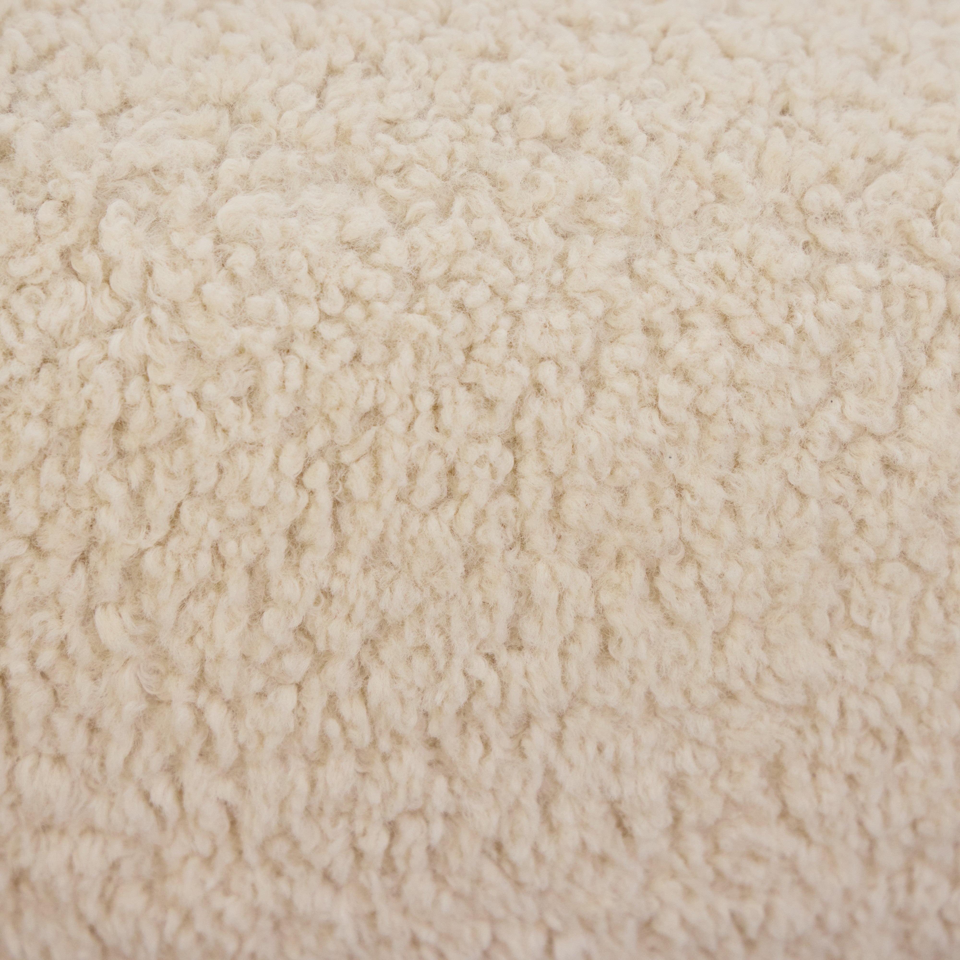 Amalfi Formes Teddy Bear Curved 3 Seater Sofa Off White