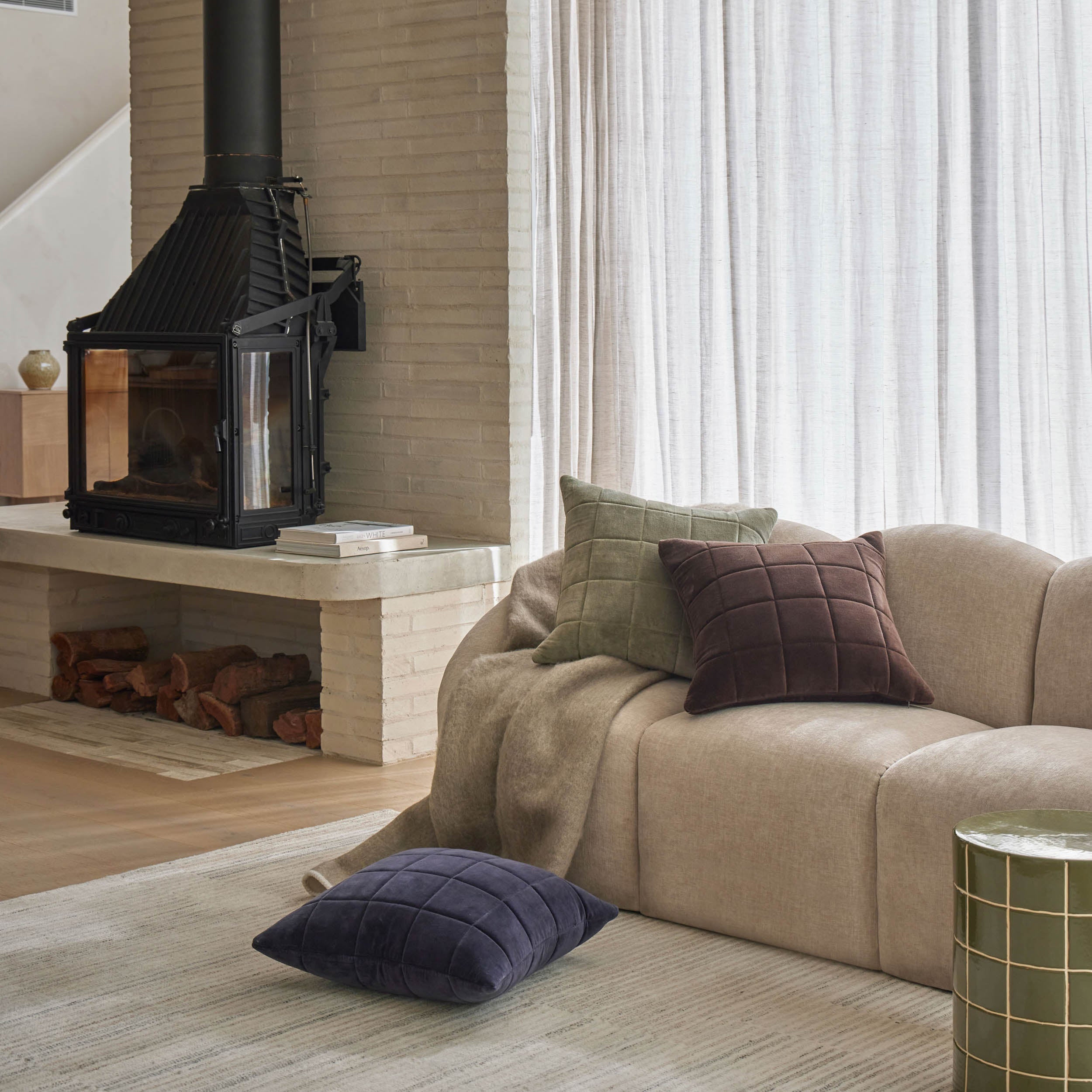 Amalfi Amoura Cushion Brown