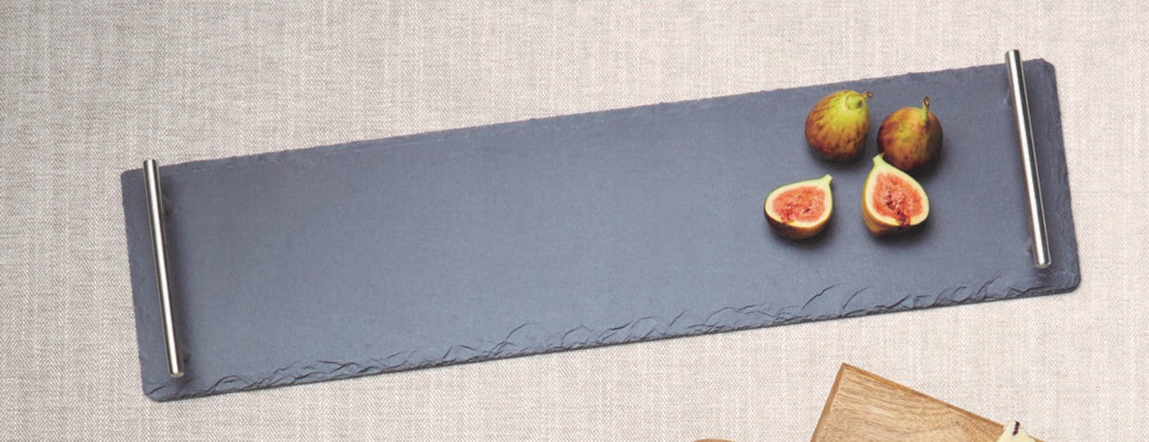 Artesà Slate Serving Platter with Handles 60cm