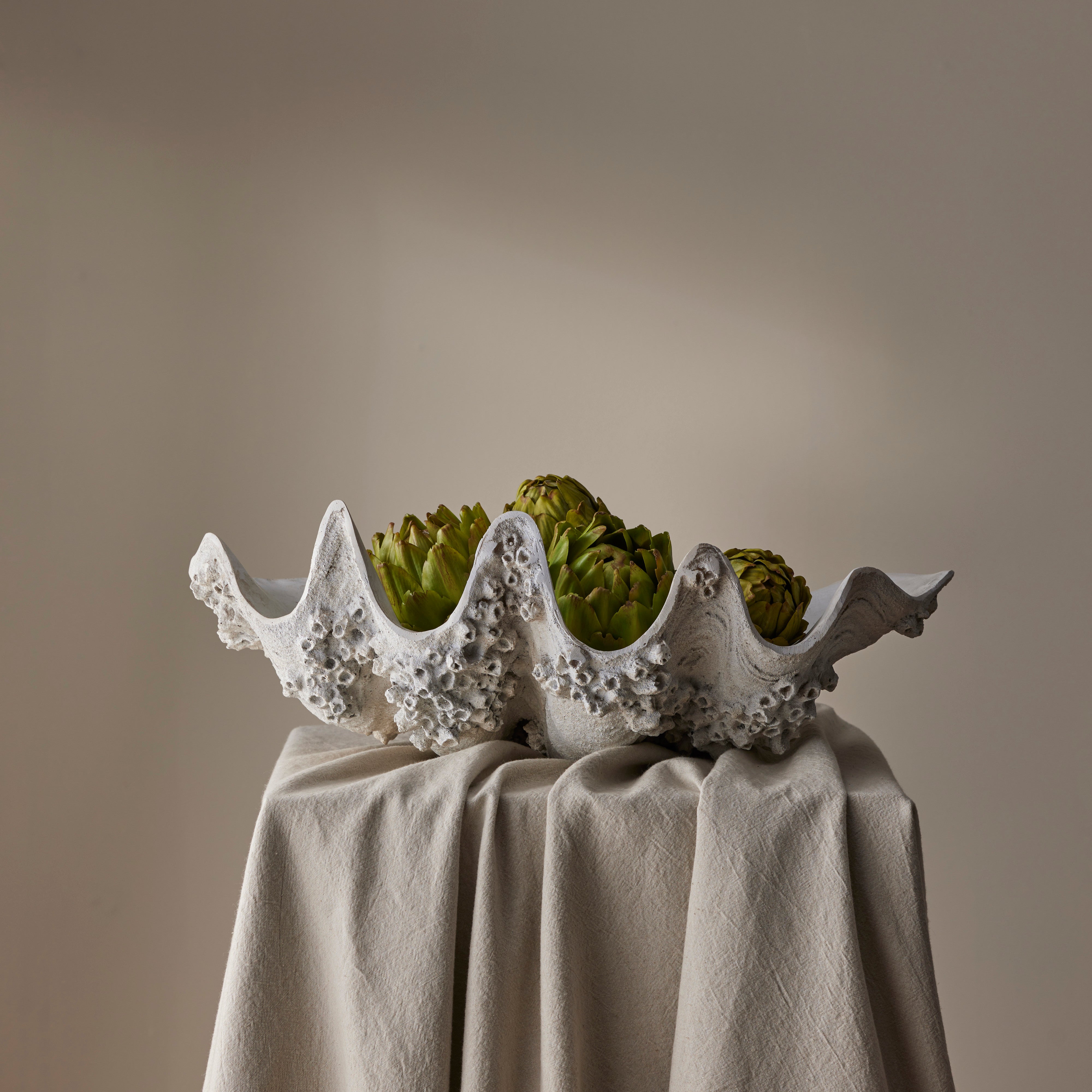 Rogue Seychelles Clam Vessel Antique White