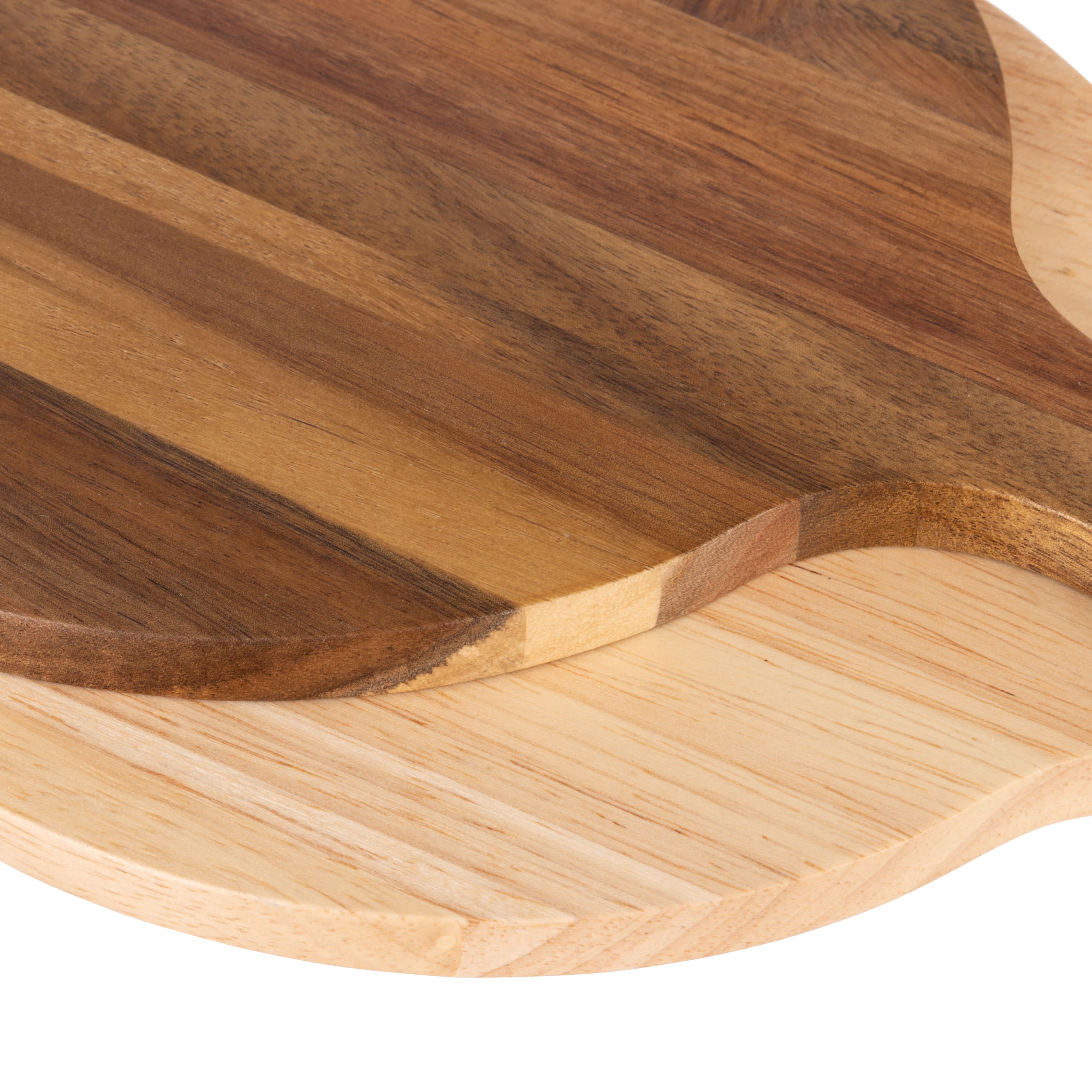 Davis & Waddell Cantina Acacia & Rubber Wood Round Serving Board 2 Piece Assorted
