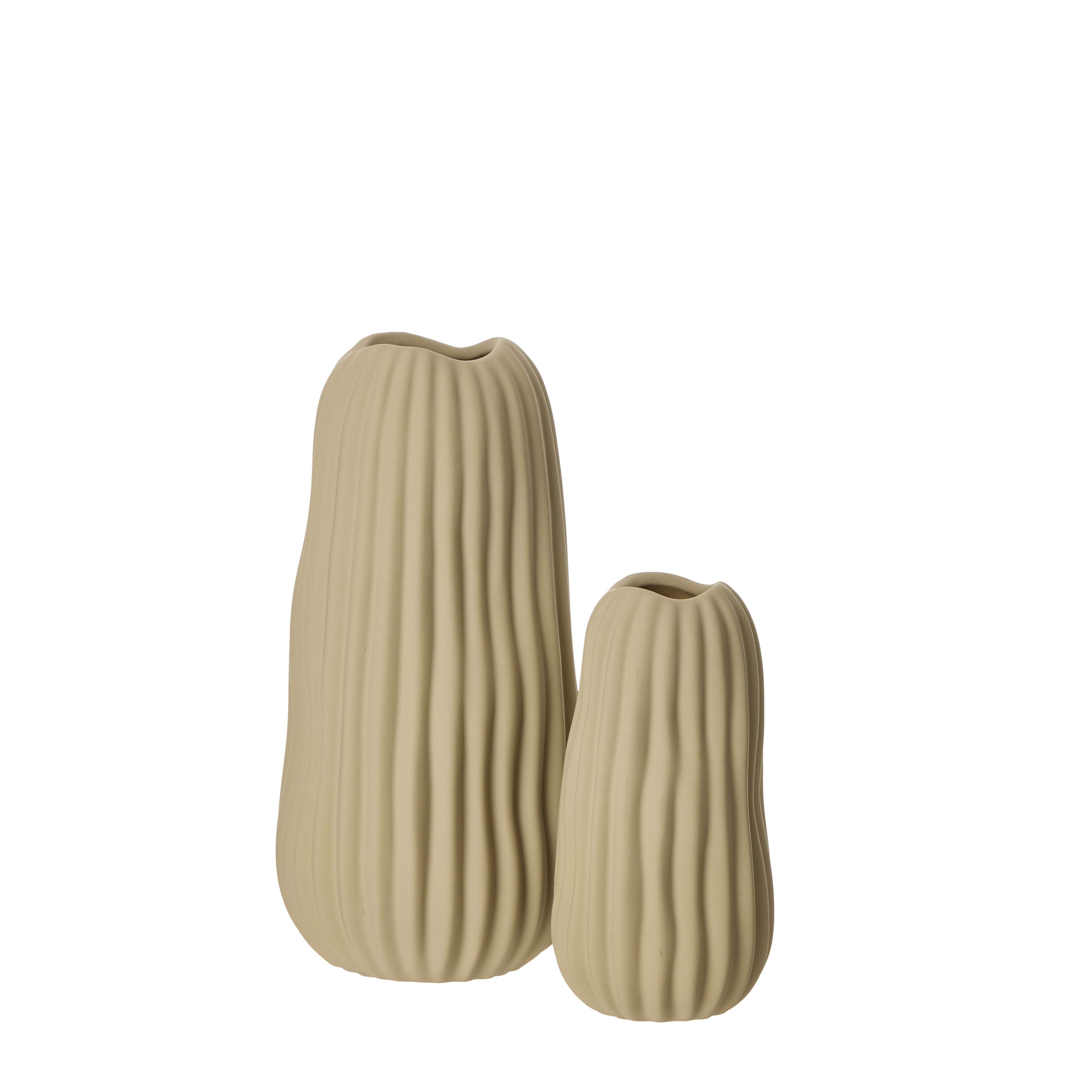 Rogue Lyra Vase Beige 10 x 20cm