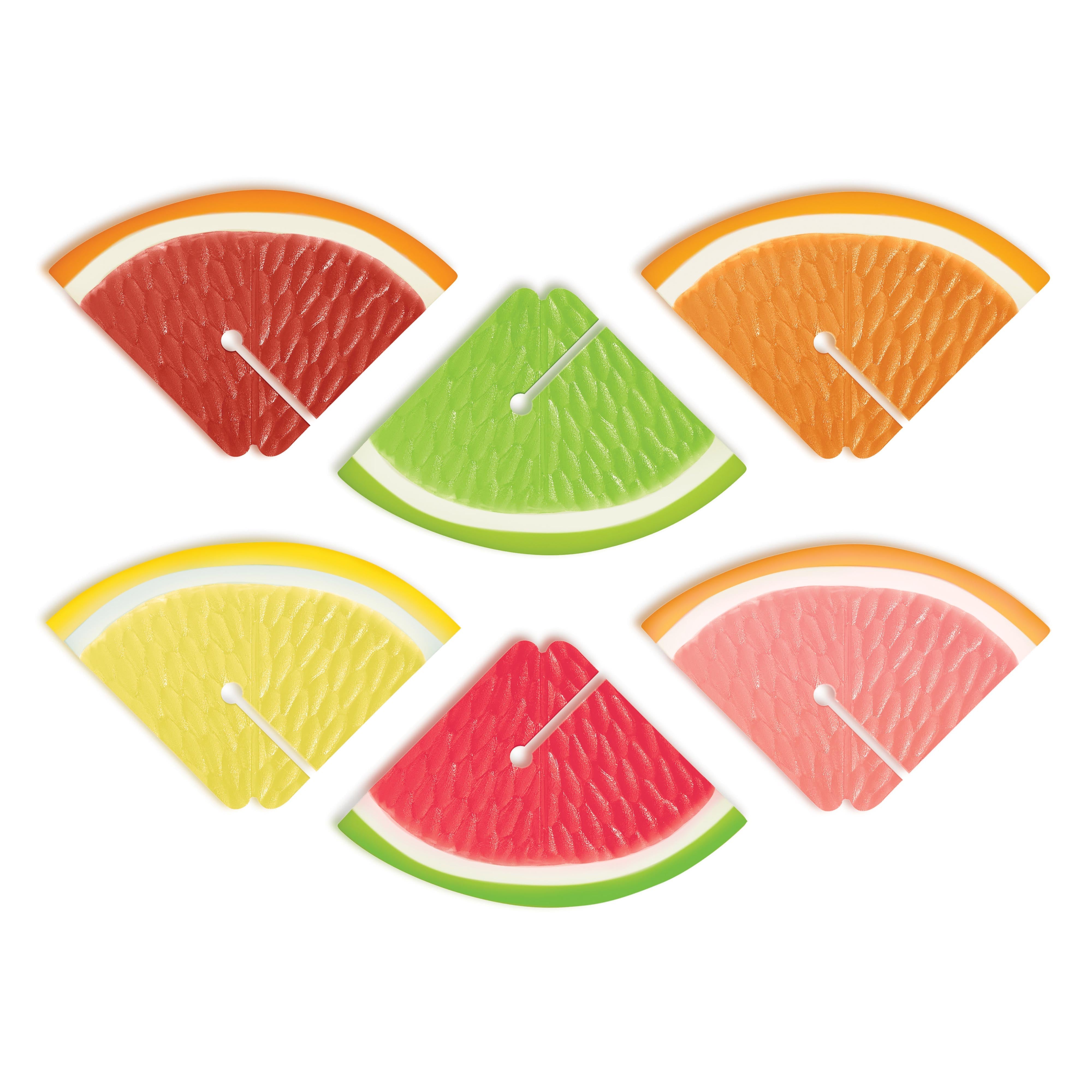Fred Fruit Cocktail Drink Markers 6 Piece Set Multi-Coloured