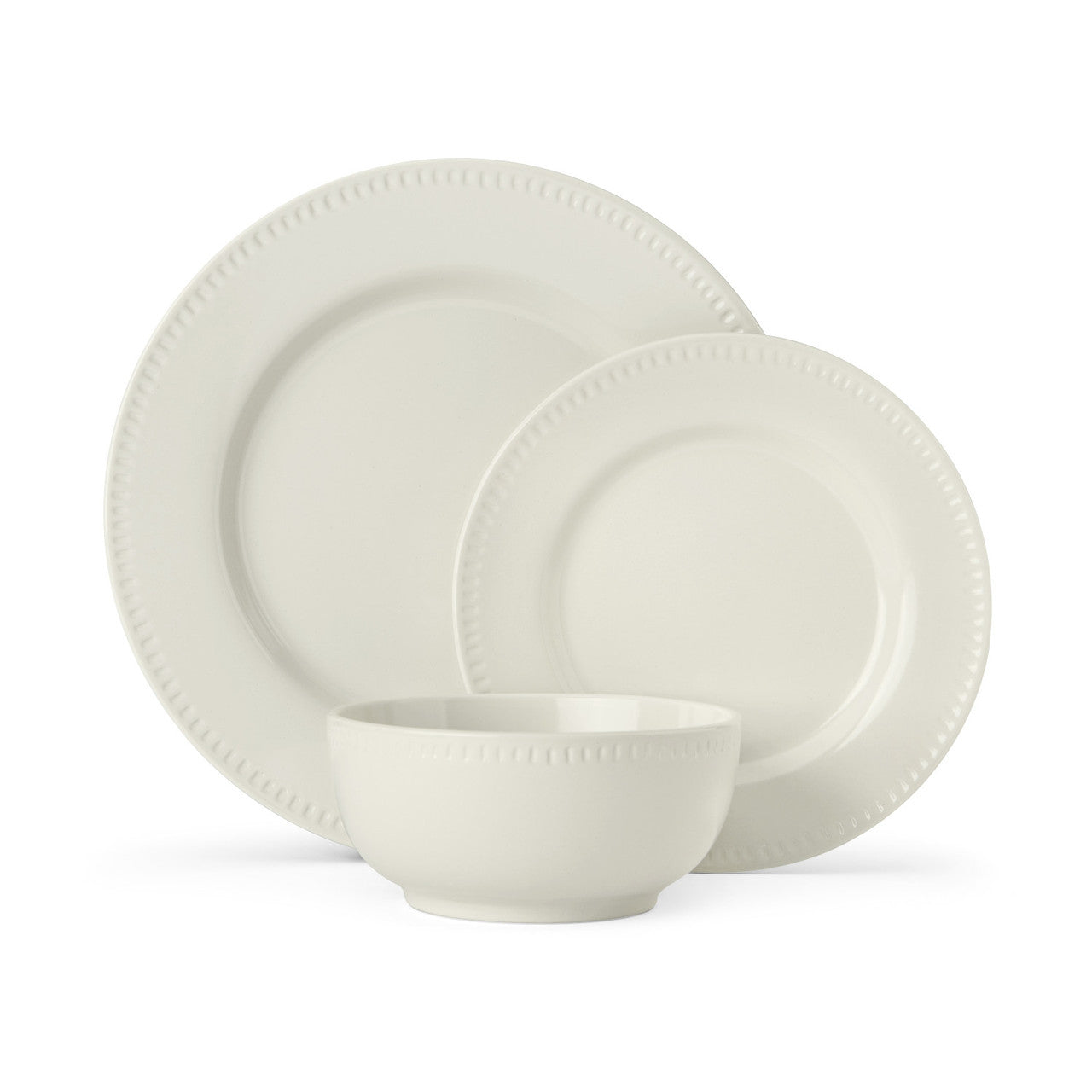 Mikasa Cranborne Stoneware Dinner Set 12 Piece (Cream)