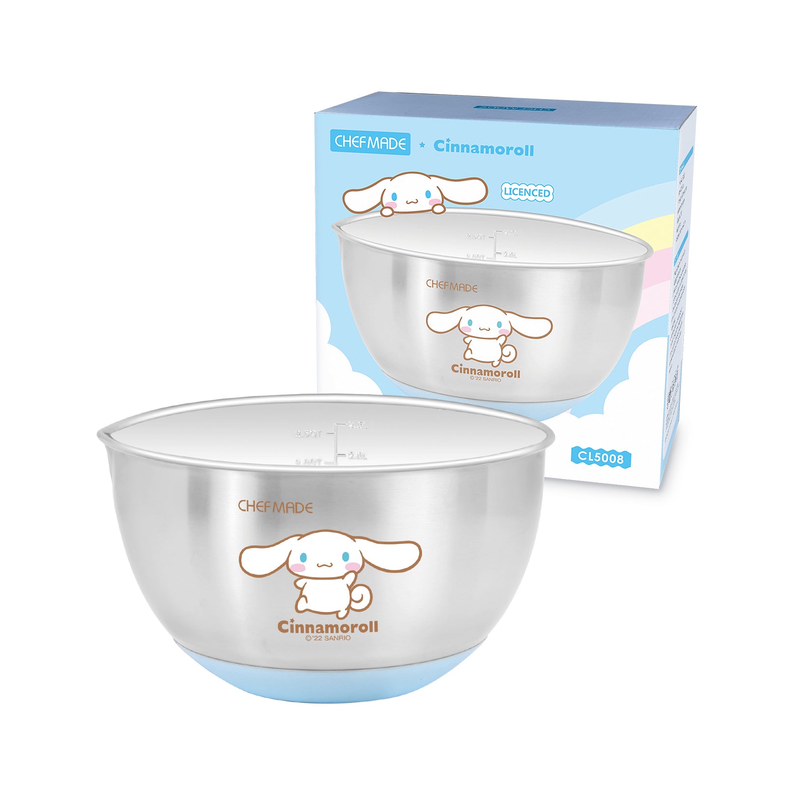 CHEFMADE x Sanrio Cinnamoroll Stainless Steel Mixing Bowl 20 x 12cm (2.5L)