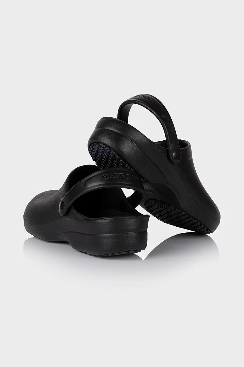 Aussie Chef Slip-On Clogs Black-36