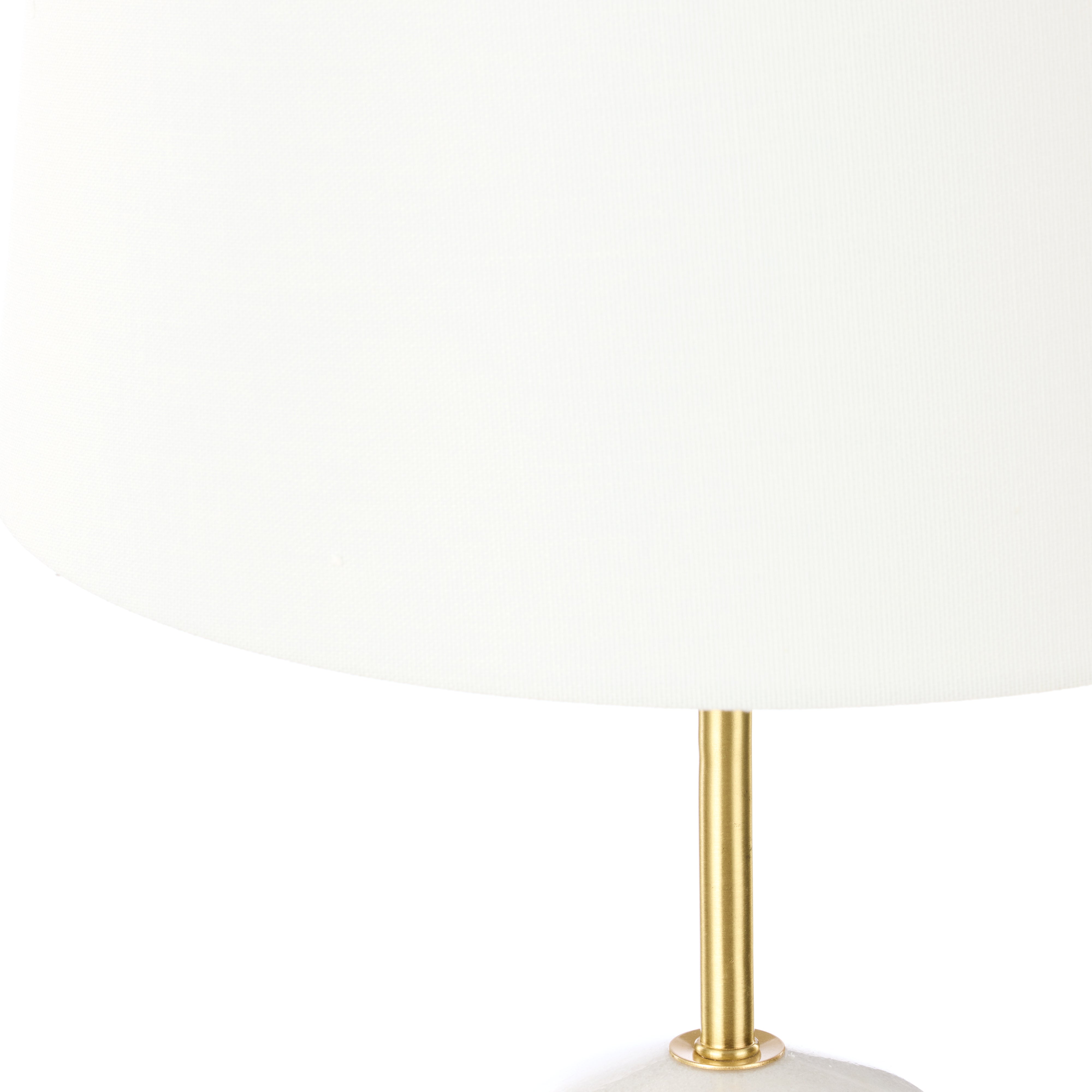 Amalfi Missouri Marble Table Lamp White & Gold