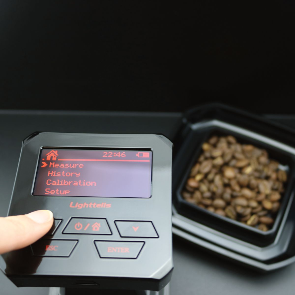 Lighttells CM-100 Plus Coffee Roast Colour Analyser - Black Edition
