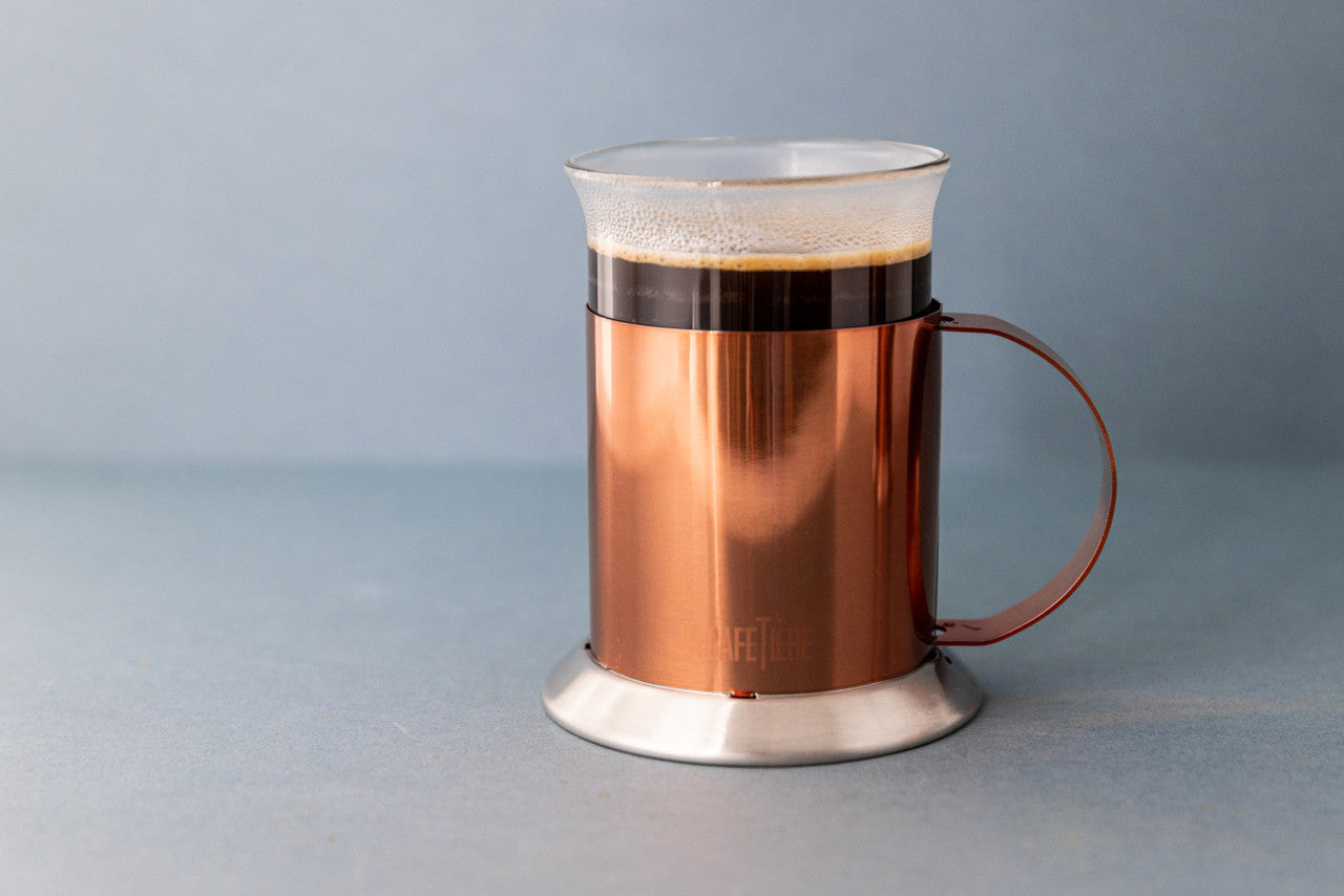 La Cafetière Copper Finish Coffee Mugs Set of 2 200ml